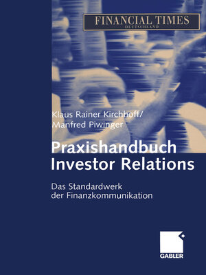 cover image of Praxishandbuch Investor Relations